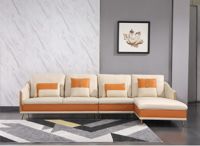 Couch Corner sofa Leather Living landscape Suite Deco Design Modern Sofa L-shape